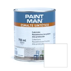 Esmalte sintético blanco satinado paintman 750 ml