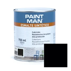 Esmalte sintético preto acetinado paintman 750 ml