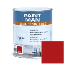Esmalte sintético bermellón satinado paintman 750 ml
