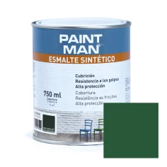 Esmalte sintético verde carruaje satinado paintman 750 ml