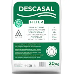 Saco de vidrio filtrante Descasal 20kg