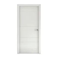 Porta Lacada Munich Branca Esquerda 203 x 75 cm