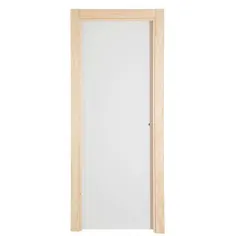 Puerta de Interior prepintada lisa izquierda 203 x 82,5 cm