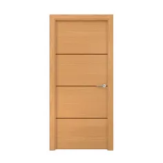 Puerta de Interior ortegal texturizada roble izquierda 203 x 62,5 cm