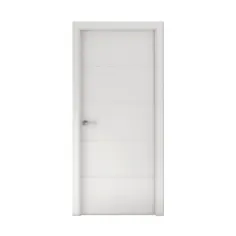 Puerta ONS blanco derecha con tapajuntas 203x62,5 cm