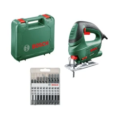 Serra tico-tico 500W Bosch + 10 lâminas para madeira de oferta