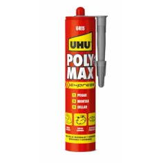 Adhesivo poly max express gris 425 gr