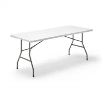 Mesa plegable 180cm blanca