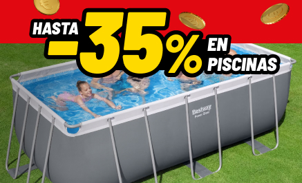 -35% en piscinas