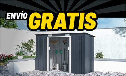 ¡Envío gratis en casetas de jardín!