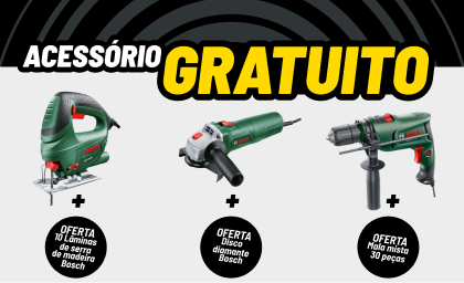 Promoção de ferramentas Bosch