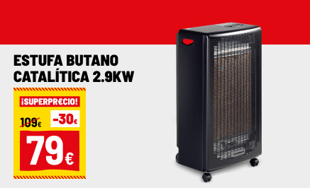 Estufa de butano catalítica 2,9kW Corberó