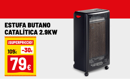 Estufa de butano catalítica 2,9kW Corberó