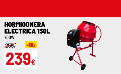 Hormigonera eléctrica 130L