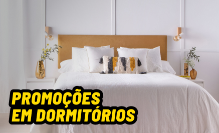 Promoções em colchões e móveis de quarto