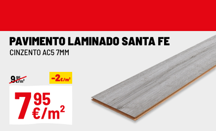 Pavimento Laminado Flutuante Santa Fé Ac5 138,3X19,3 Cm