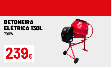 Betoneira elétrica 130 L