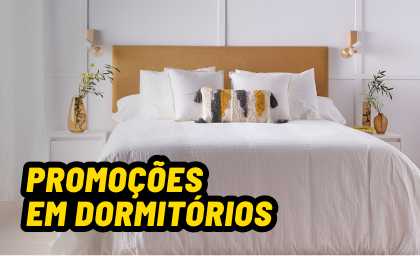 Promoções em colchões e móveis de quarto