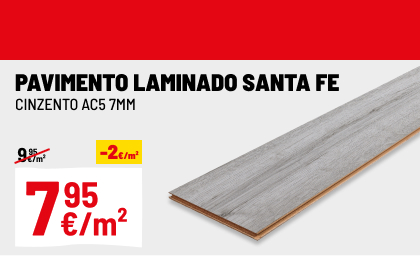 Pavimento Laminado Flutuante Santa Fé Ac5 138,3X19,3 Cm